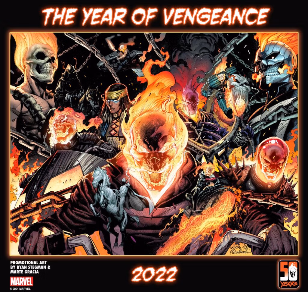 Ghost Rider fête ses 50 ans et Marvel déclare 2022 l'année de la vengeance ghost rider