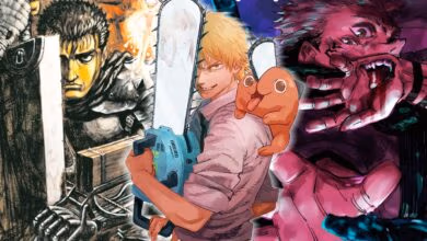 5 Animes & Mangas pour les fans de Tokyo Ghoul chainsaw man berserk jujutsu kaisen