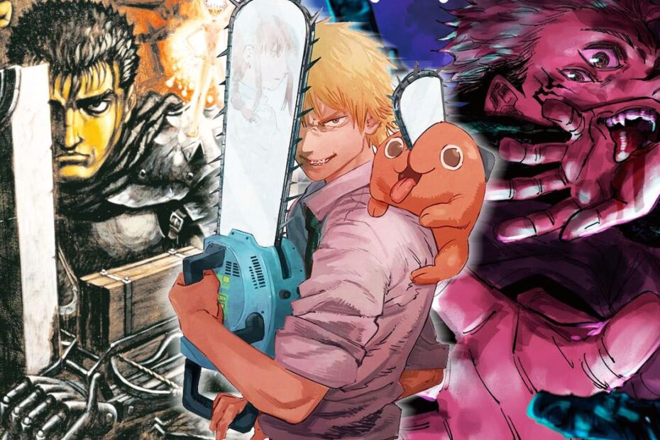 chainsaw man berserk jujutsu kaisen