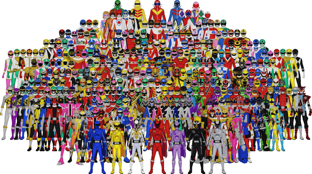 Toutes les séries Super Sentai (dans l’ordre chronologique)