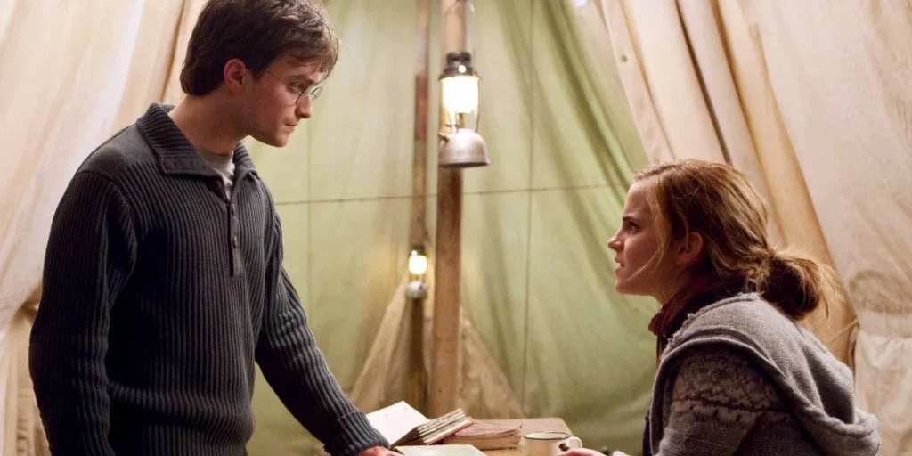 Harry Potter et Hermione Granger dans Les Reliques de la Mort