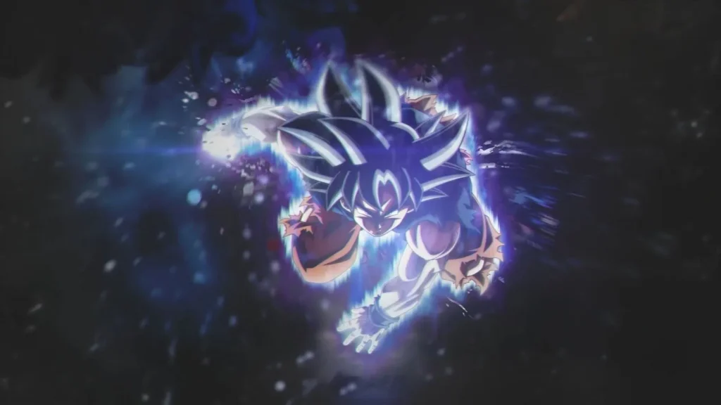 Goku en mode Ultra Instinct dans Dragon Ball Super