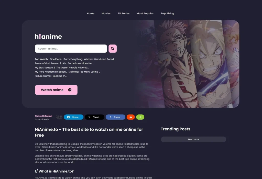 HiAnime, le plus grand site de piratage d’anime au monde, a tiré sa révérence HiAnime