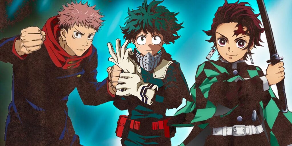 Jujutsu Kaisen My Hero Academia Demon Slayer
