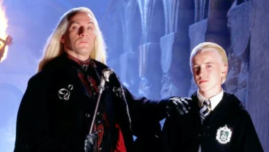 Drago et Lucius Malefoy dans Harry Potter
