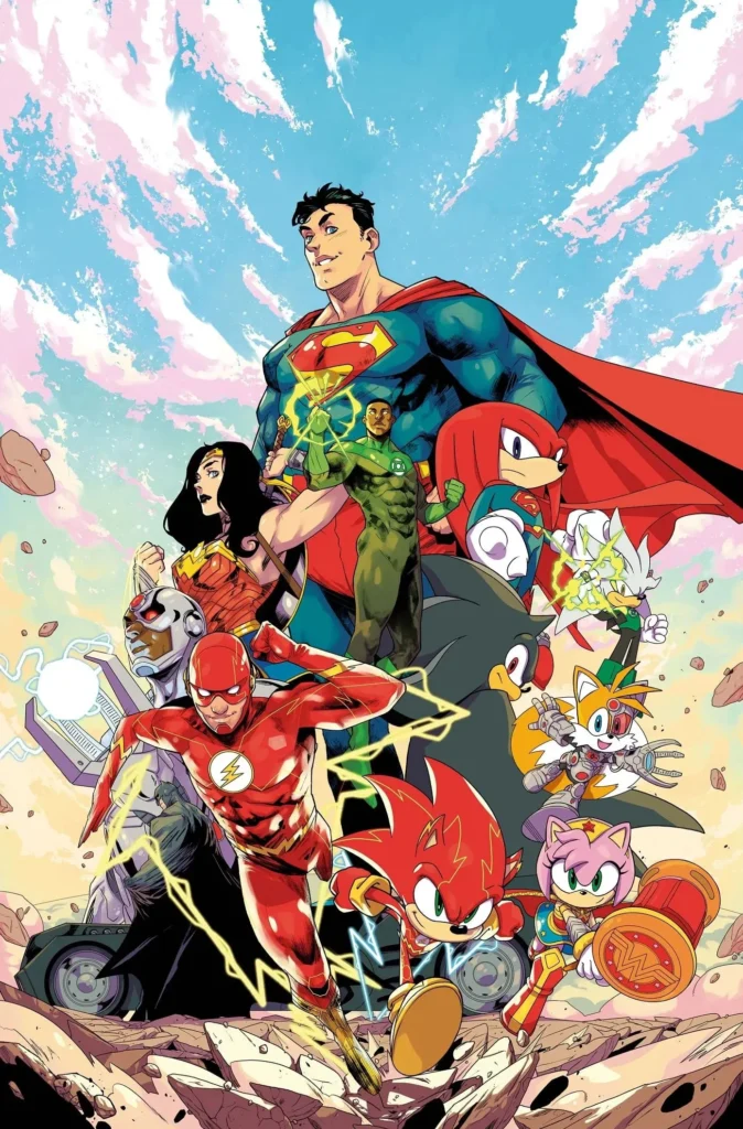 La Ligue des Justiciers et Sonic