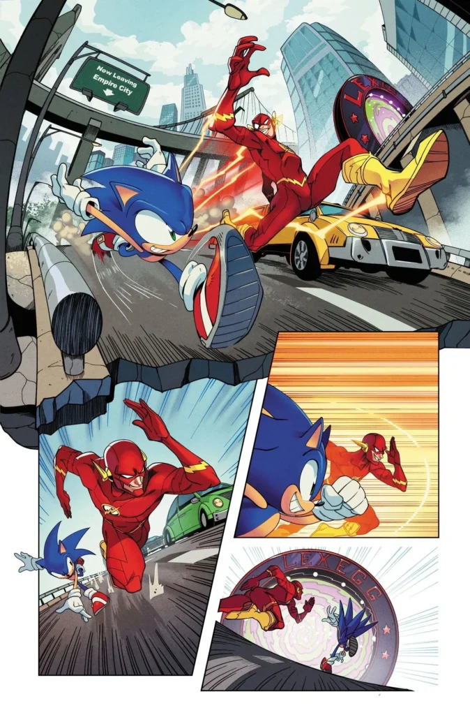 La Ligue des Justiciers et Sonic