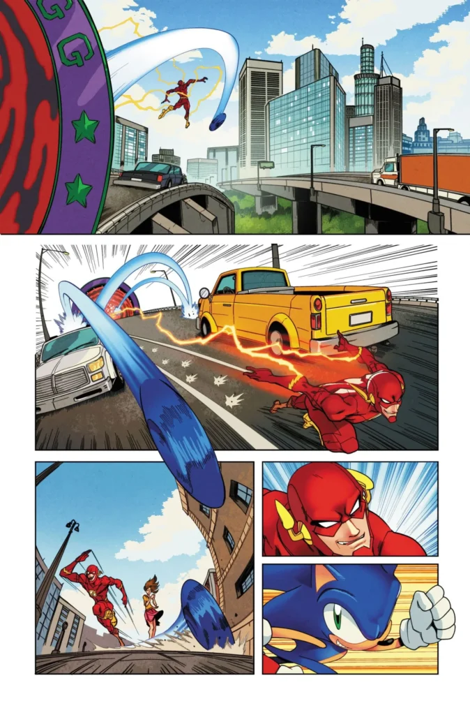 La Ligue des Justiciers et Sonic