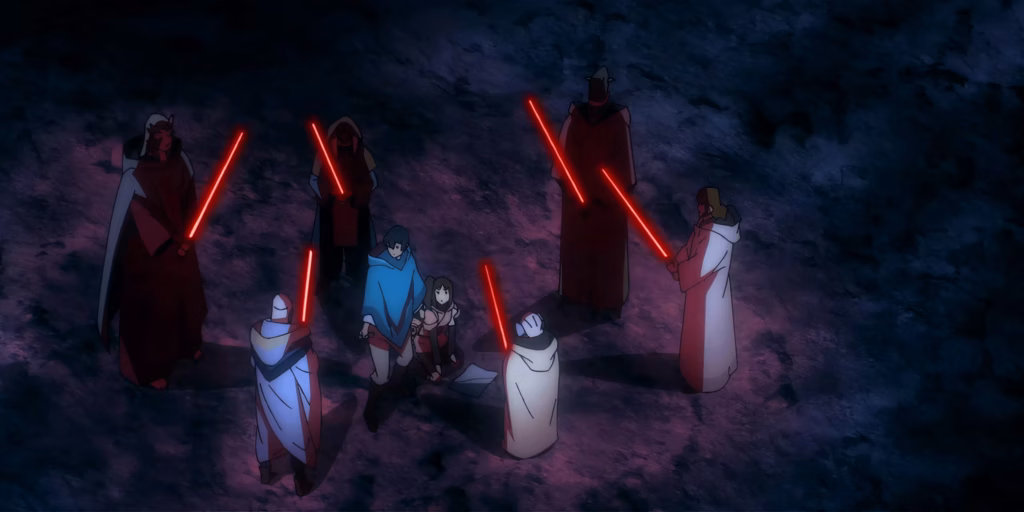 star wars the sith surround the jedi in star wars visions the ninth jedi