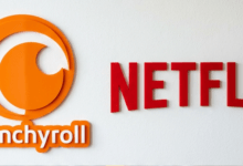 Crunchyroll and Netflix logos displayed side by side