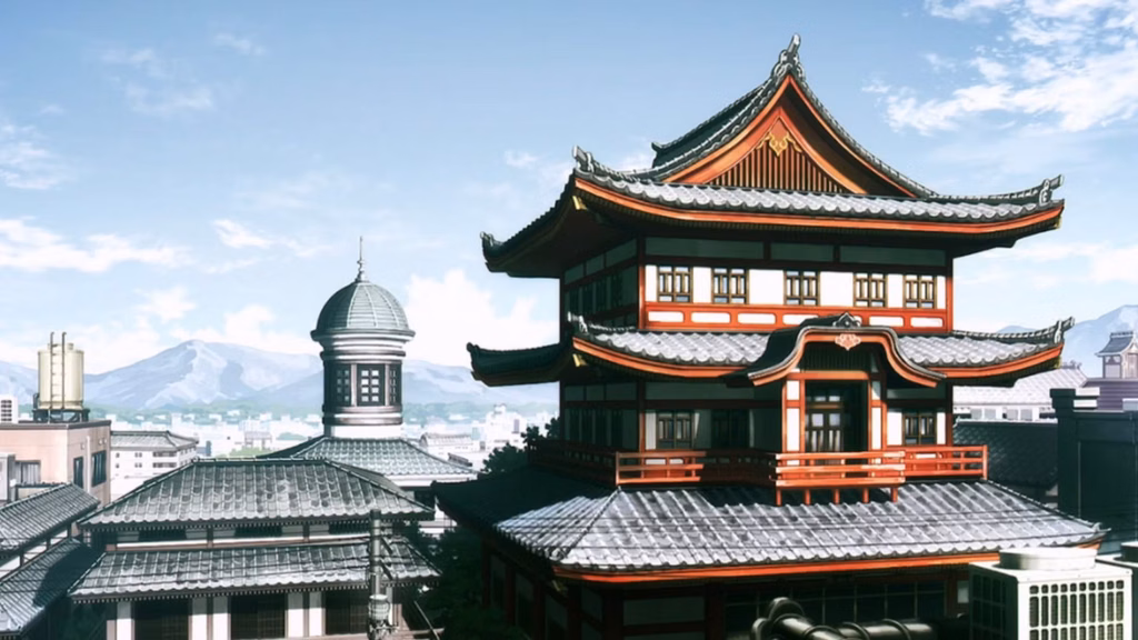 kagurabachi kagurabachi edo period skyline